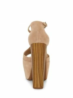 Camuto Dany T-Strap Platform Sandal In Sand