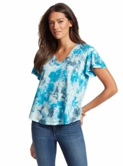 OJG Clothing Carly Tee In Turkish Tile Tie Dye