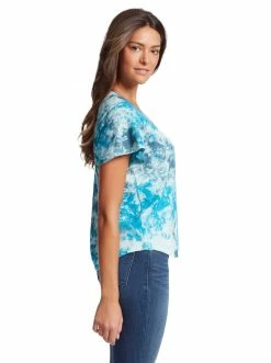OJG Clothing Carly Tee In Turkish Tile Tie Dye