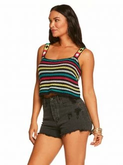 OJG New Arrivals Kerian Tank In Black Iris