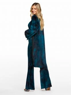 OJG Evie Kimono In Black Tie Dye Clothing