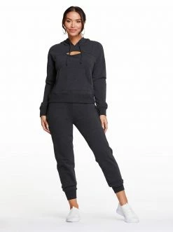 Rockfit Clothing Taylor Jogger In Heather Black