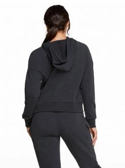Rockfit Leah Hoodie In Heather Black Clothing