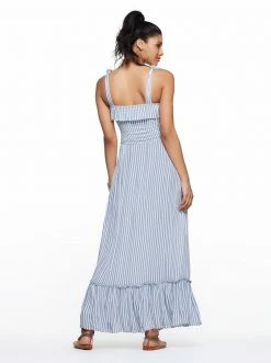 OJG Madilyn Dress In Blue Stripe