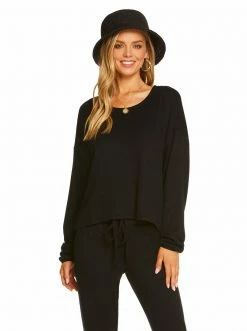 Rockfit Sage Top In Black Loungewear