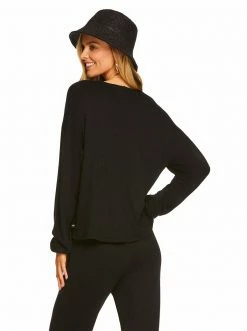 Rockfit Sage Top In Black Loungewear