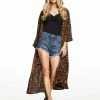 OJG Clothing Leilani Tiered Kimono In Chic Leopard