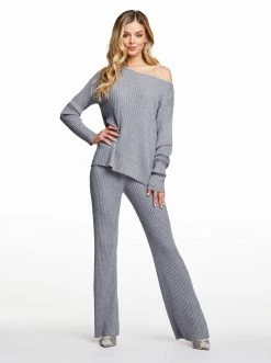 OJG Arlette Sweater In Light Heather Grey Clothing