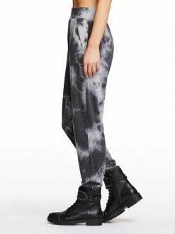 OJG Riya Tie Dye Pant In Black Tie Dye