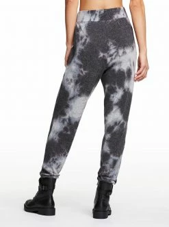OJG Riya Tie Dye Pant In Black Tie Dye