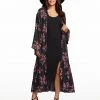 OJG Leilani Tiered Kimono In Floral Spray Clothing