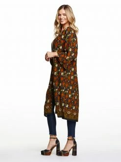 OJG Dee Kimono In Scripted Floral