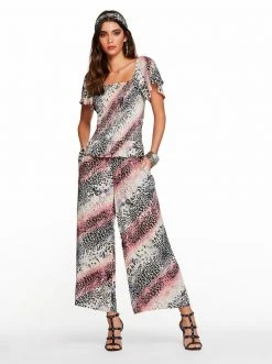 OJG Marie Top In Gardenia Marble Cheetah