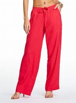 OJG Clothing Nara Beach Pant In Rose Red