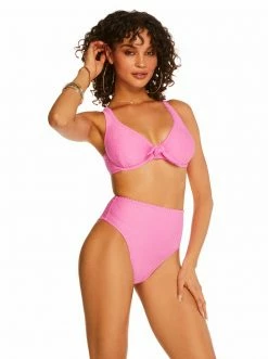 Amerex Pretty In Pique Underwire D-Bra Top In Femme