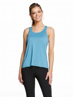 Rockfit Rory Tank In Adriatic Blue