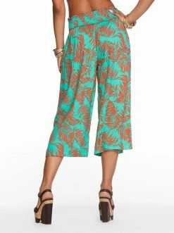 OJG Clothing Senna Pant In Spicy Orange Banana Leaves