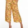 OJG Senna Pant In Golden Rod Acrylic Floral