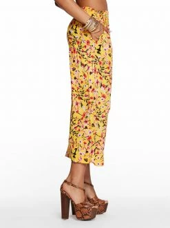 OJG Senna Pant In Golden Rod Acrylic Floral
