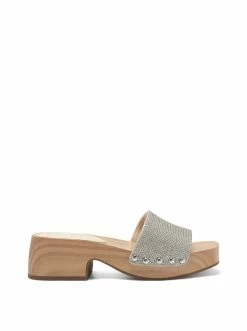Camuto Rexile Platform Slide In Silver