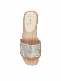 Camuto Rexile Platform Slide In Silver