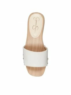 Camuto Rexile Platform Slide In White Shoes