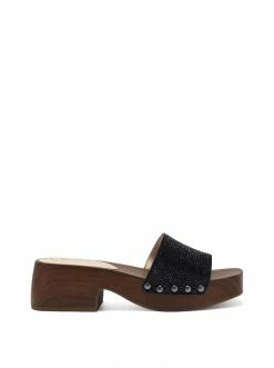 Camuto Rexile Platform Slide In Black