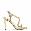 Camuto Jaycin High Heel Sandal In Gold Shoes