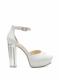 Camuto Pisila Platform Sandal In White Shoes