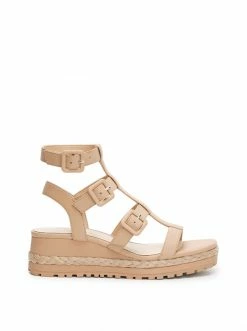 Camuto Koyze Platform Wedge Sandal In Buff New Arrivals