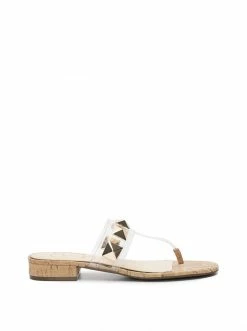 Camuto New Arrivals Movena Flat Thong Slide In Clear