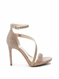 Camuto Shoes Rayli High Heel Sandal In Gold