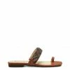 Camuto Rowine Flat Thong Slide In Ginger Cookie
