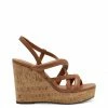 Camuto Simina Platform Wedge Sandal In Ginger Cookie
