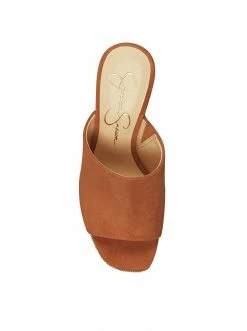 Camuto Shantelle Platform Wedge Slide In Ginger Cookie Shoes