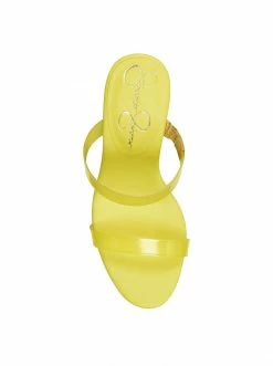 Camuto Tumile Platform Wedge Slide In Yellow