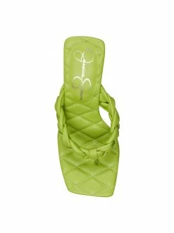 Camuto Shoes Zaliye High Heel Thong Sandal In Green