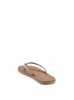 Camuto New Arrivals Kalouy Flat Flip Flop In Chai Latte