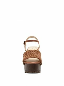 Camuto Timia Platform Sandal In Ginger Cookie