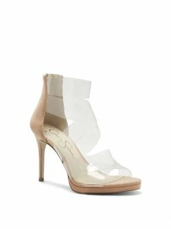 Camuto Dysti High Heel Sandal In Clear
