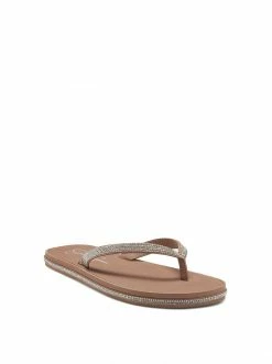 Camuto New Arrivals Kalouy Flat Flip Flop In Chai Latte