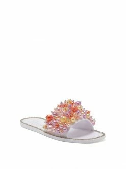 Camuto Kassime Flat Slide In Oyster Pearl Shoes