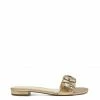 Camuto Amille Flat Slide In Gold Shoes