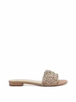 Camuto Aprio Flat Slide In Natural