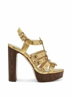 Camuto Rienne Platform Sandal In Gold
