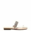 Camuto Rowine Flat Thong Slide In Clear