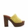 Camuto Shelbie Platform Slide In Yellow Shoes