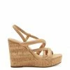 Camuto Shoes Simina Platform Wedge Sandal In Buff