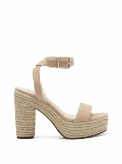 Camuto Symia Platform Sandal In Almond Shoes