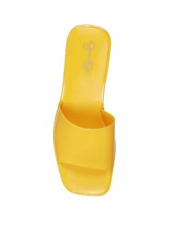 Camuto Gavena Slide In Yellow Shoes